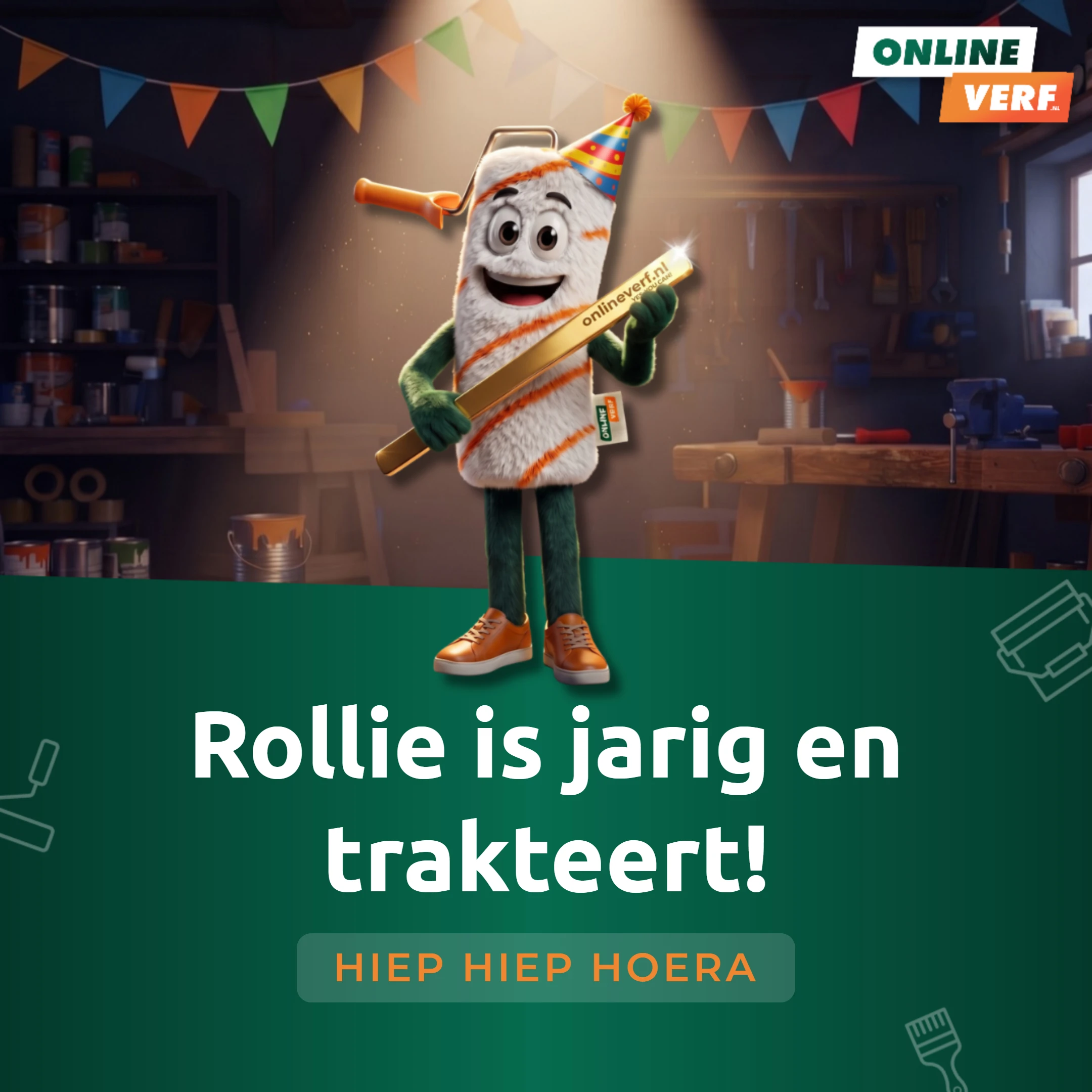 Rollie is jarig