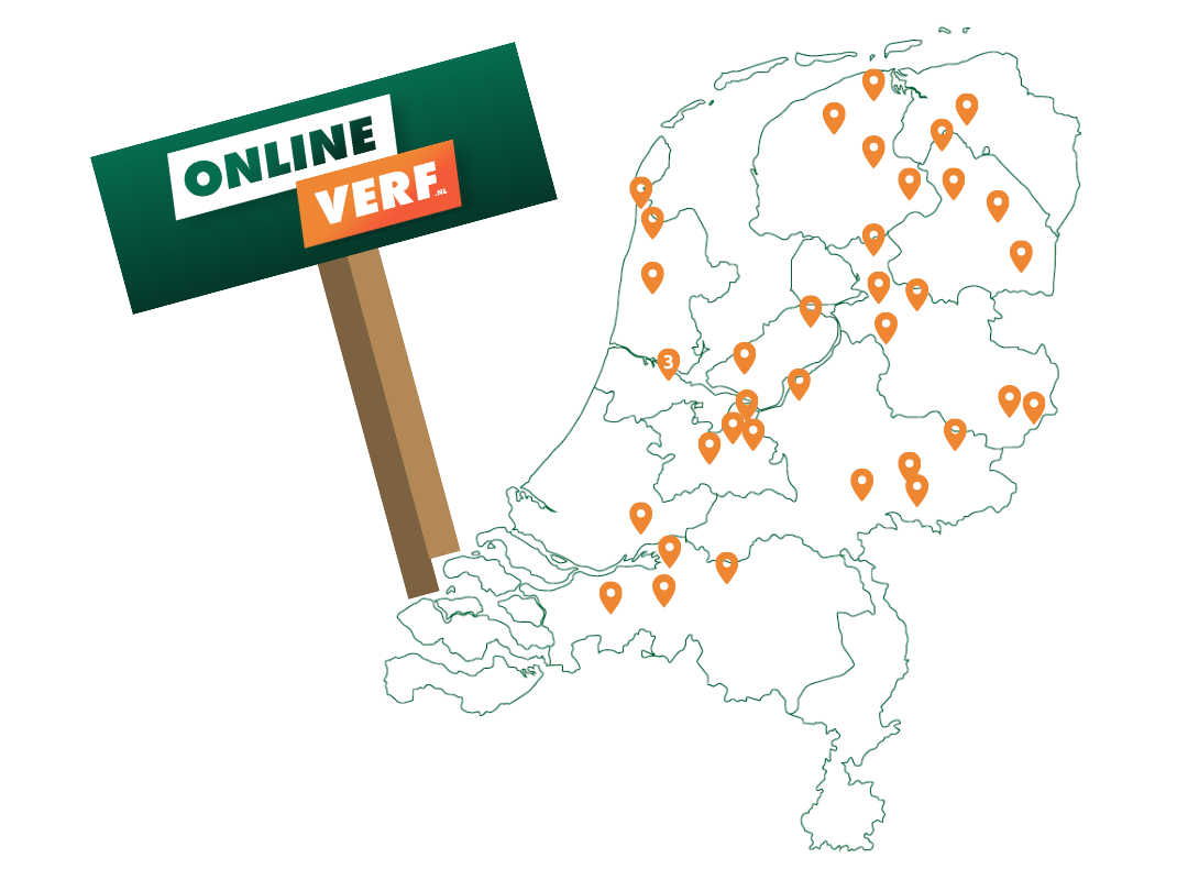 Kaart met servicepunten