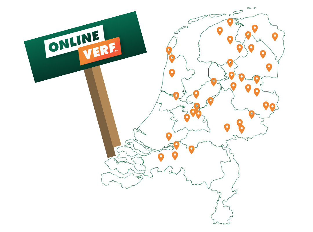 Kaart met servicepunten