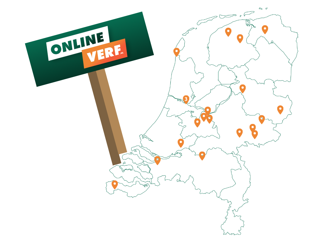 Kaart met servicepunten