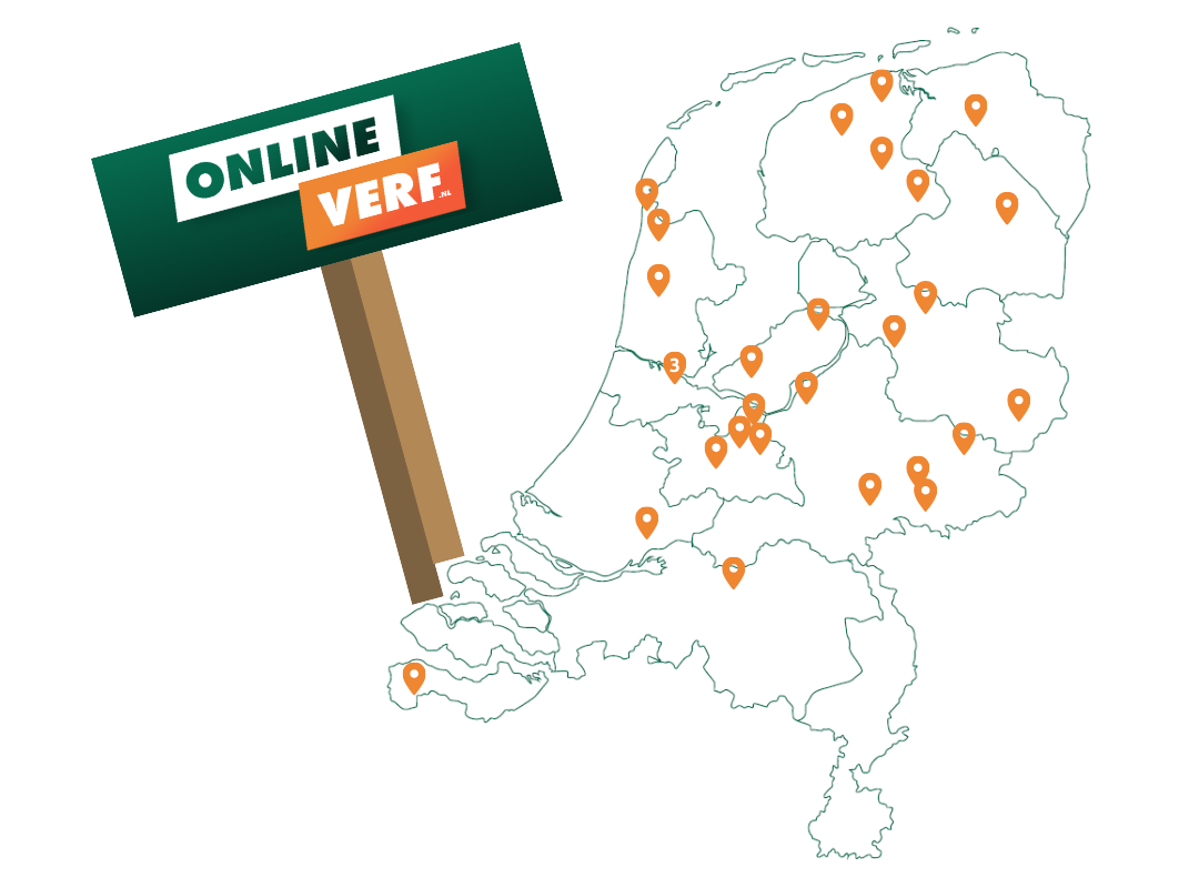 Kaart met servicepunten