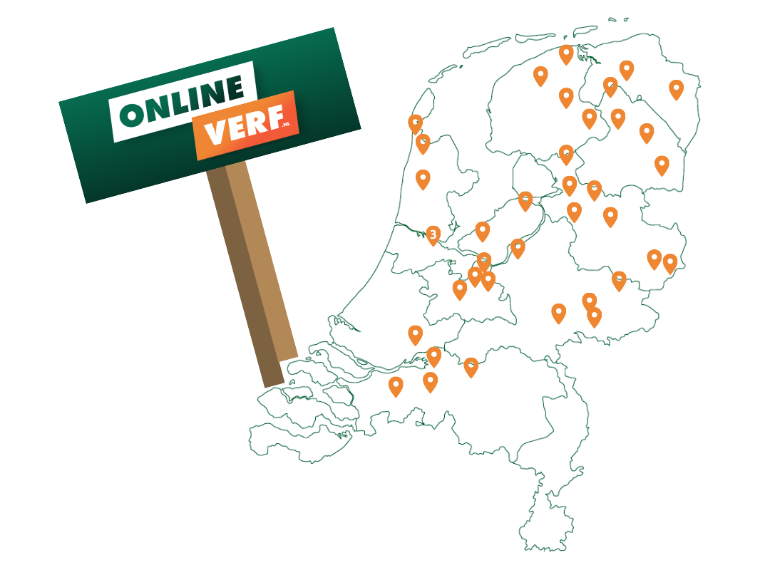 Kaart met servicepunten