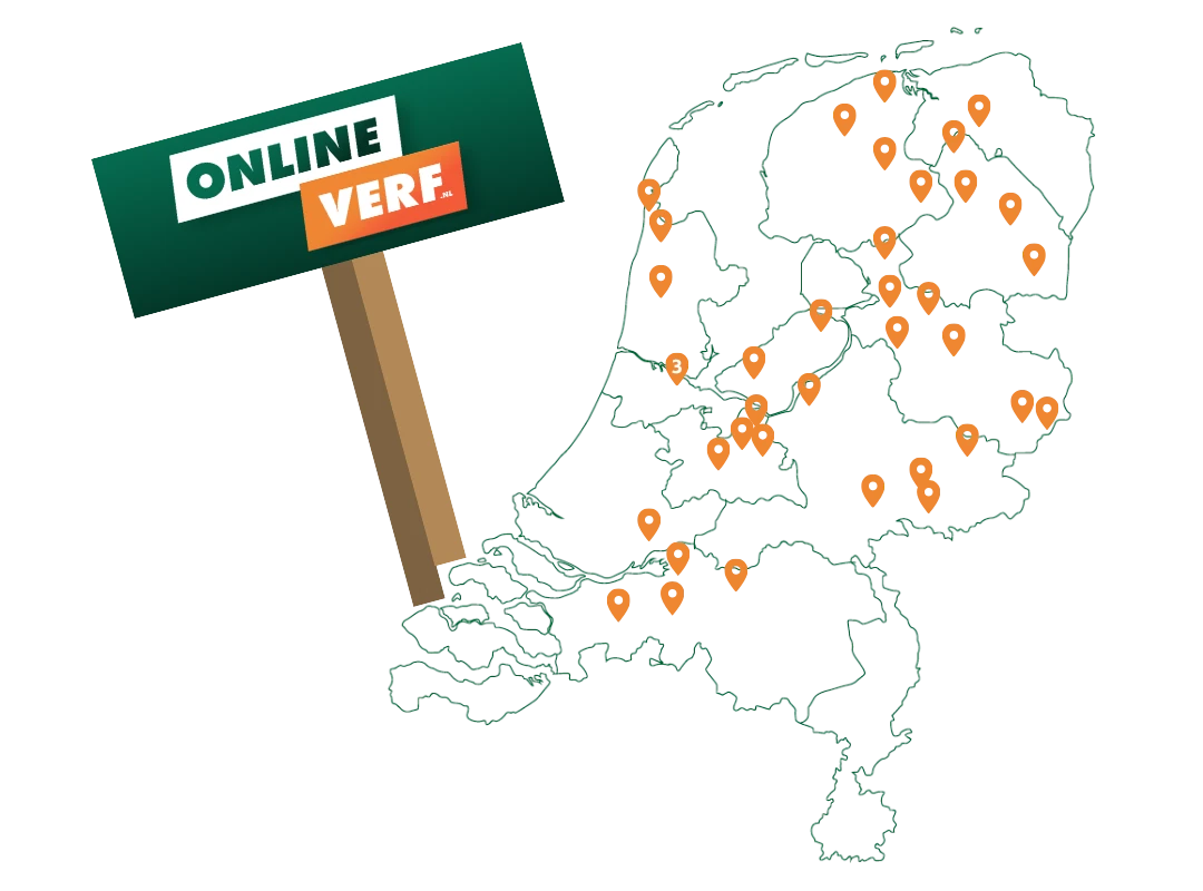 Kaart met servicepunten