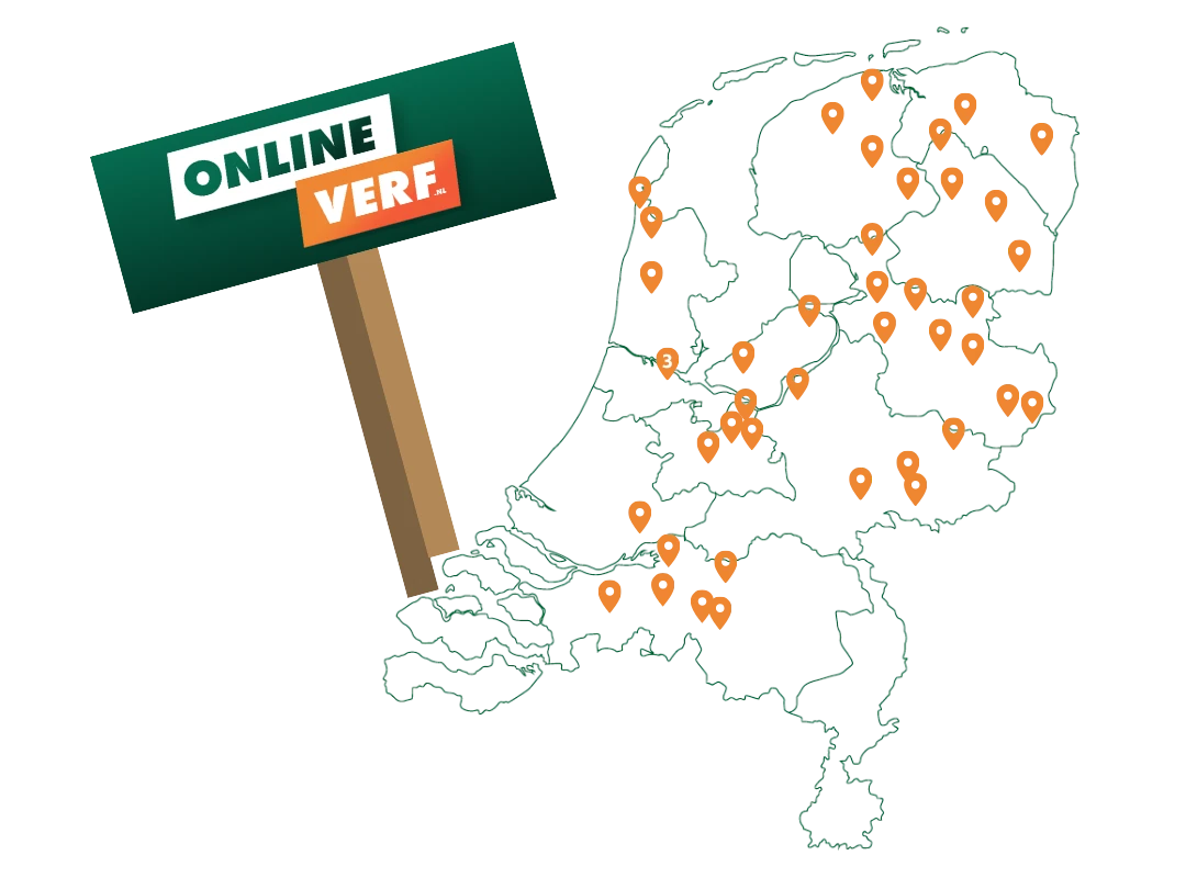 Kaart met servicepunten