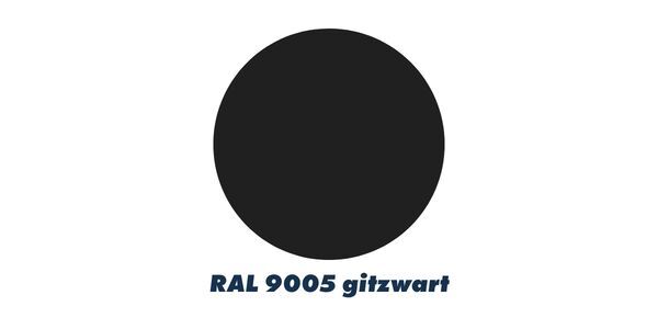 RAL9005 Gitzwart