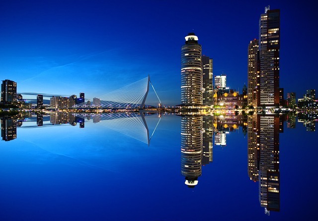 Rotterdam stad aanzicht