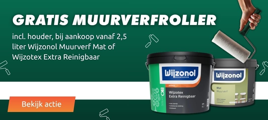Gratis muurverfroller Wijzonol