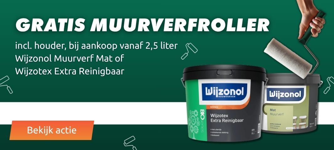 Gratis muurverfroller Wijzonol