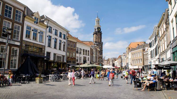 Historische skyline van Zutphen aan de IJssel