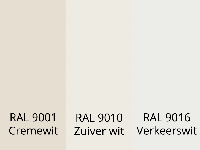 aangenaam Manoeuvreren Draaien Is RAL 9010 echt 100% wit - Onlineverf.nl
