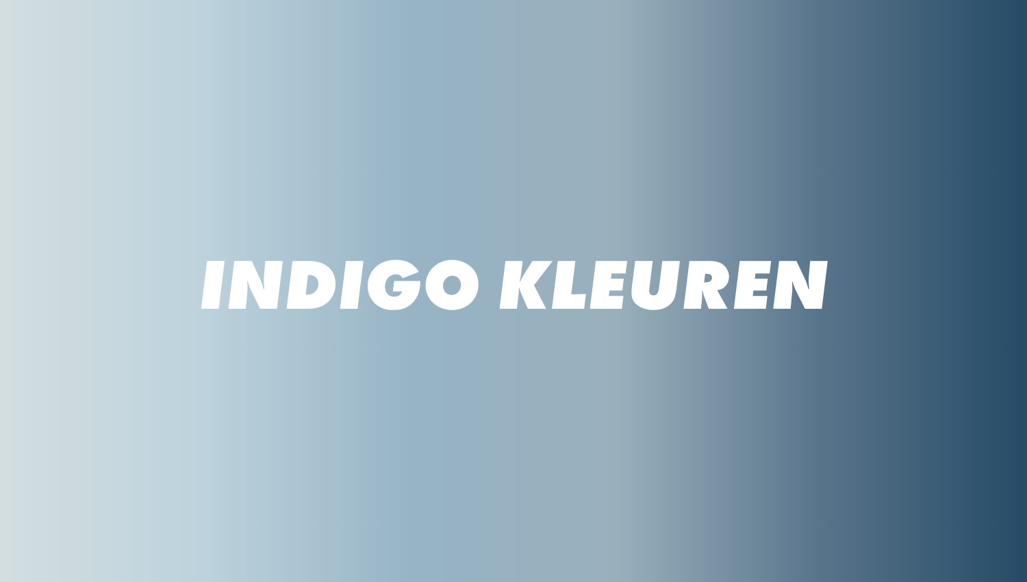 Indigo kleuren - Onlineverf.nl