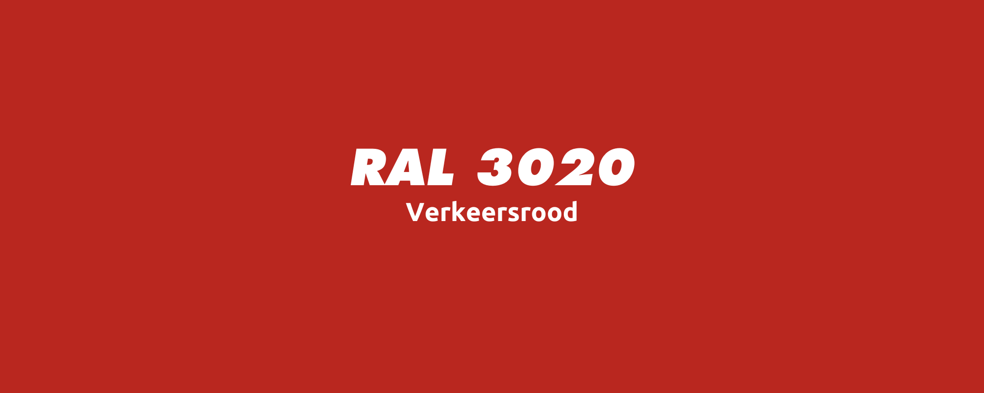RAL 3020 - Verkeersrood - Onlineverf.nl