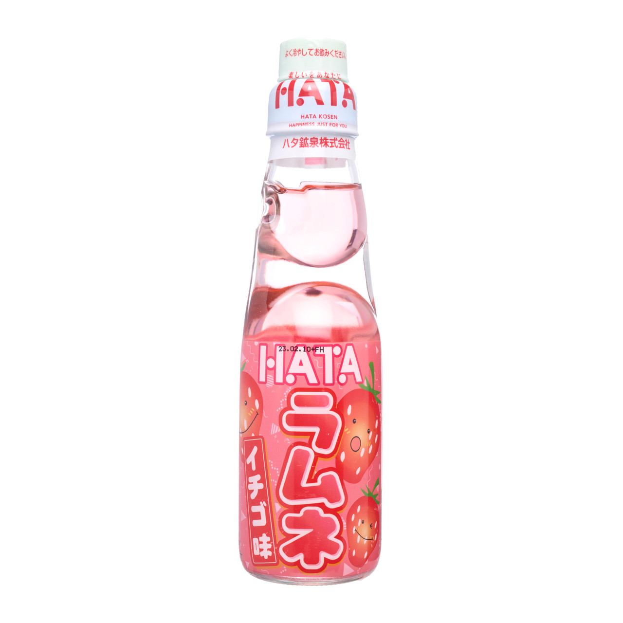 ハタ鉱泉 瓶ラムネ イチゴ味 200ml