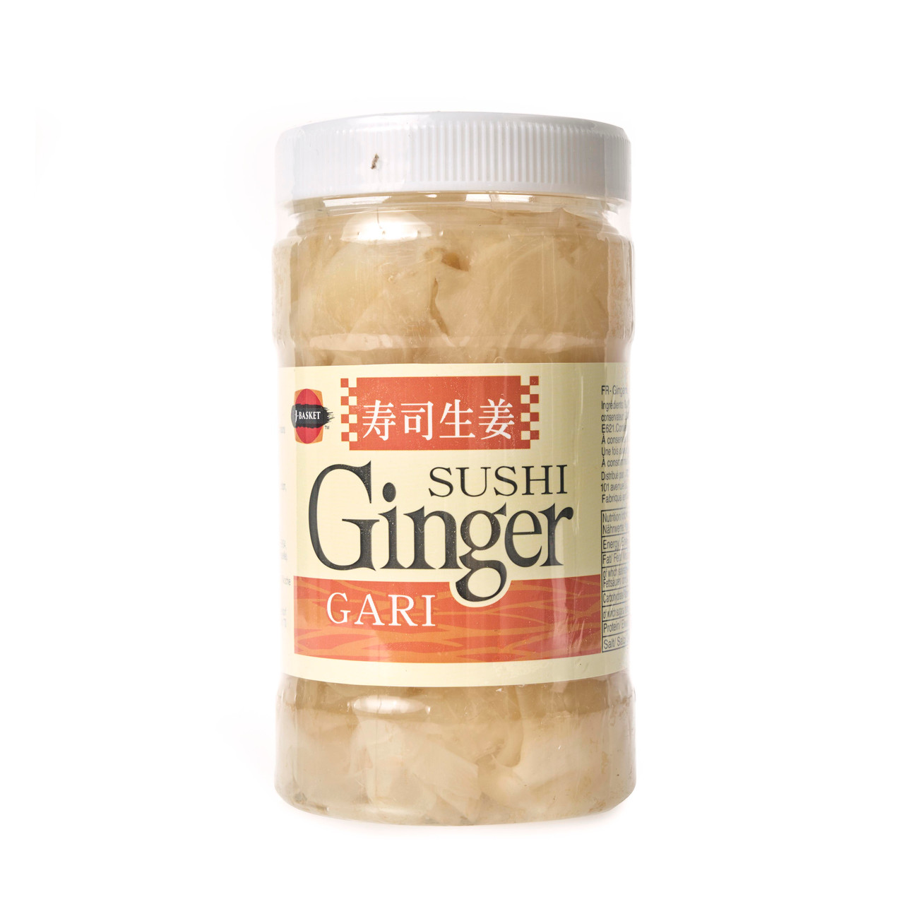 J-Basket Gari Pickled Sushi Ginger - 340 g - Japan Centre