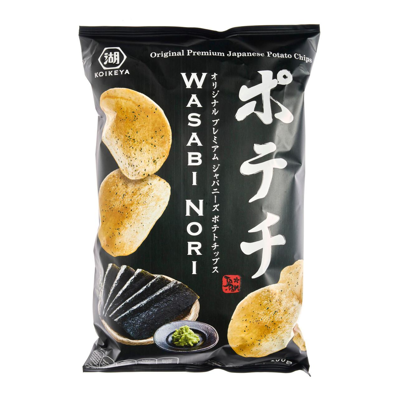 冷凍ヤワゲ【ポルテ】 Koikeya Wasabi Nori Seaweed Crisps - 100 g - ジャパンセンター