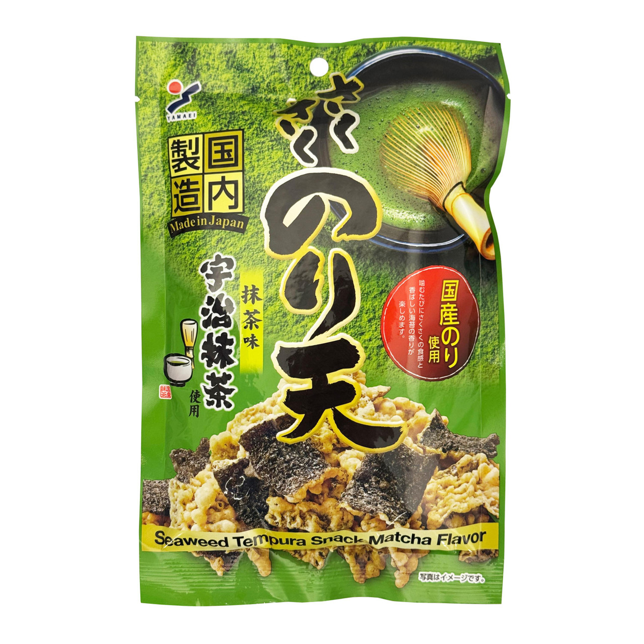 Yamaei Crispy Seaweed Tempura Snack Matcha Flavour - 30 g