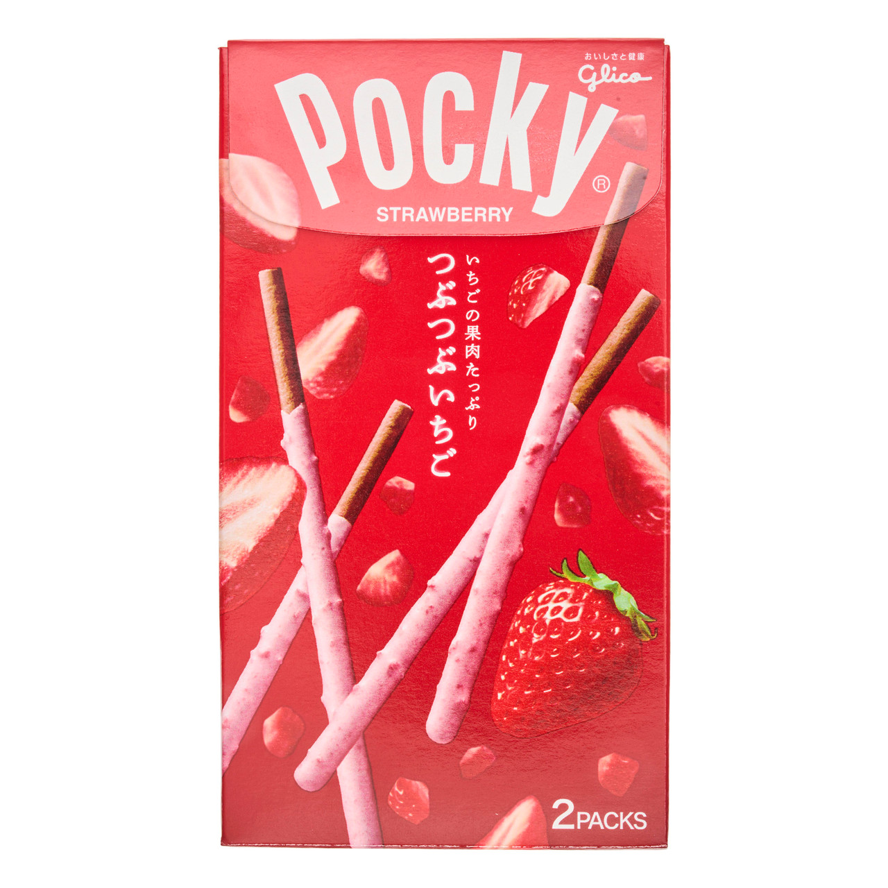 Pocky Strawberry Cream Covered Biscuit Sticks, 45 g 