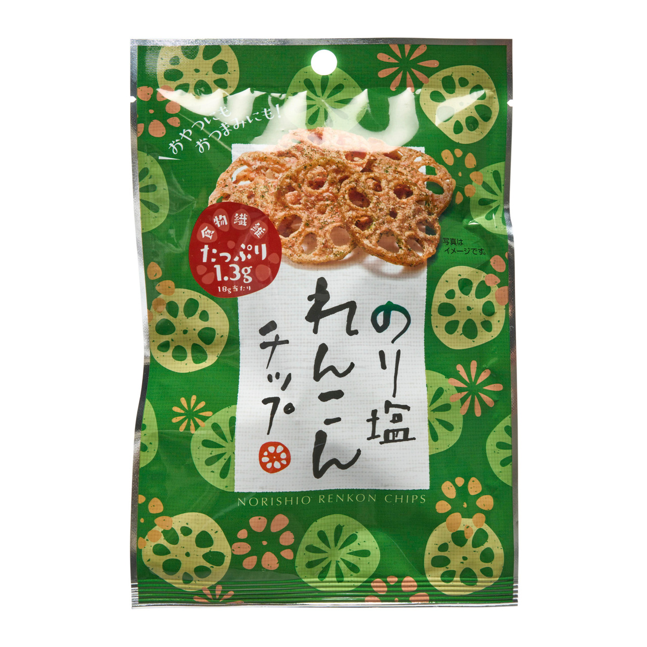 Sokan Nori Shio Seaweed Salt Flavoured Lotus Root Crisps - 18 g 