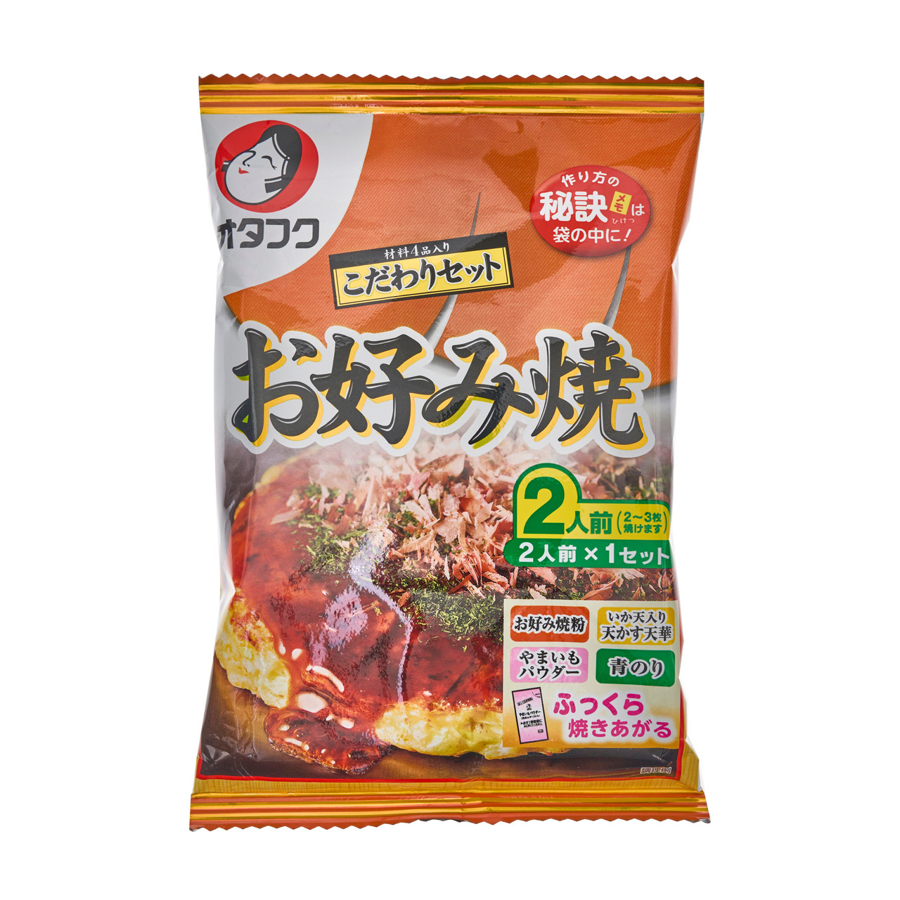 Otafuku Okonomiyaki Kit- Includes Okonomiyaki Flour and Okonomiyaki Sauce  for Japanese Savory Okonomiyaki Pancakes (6 Kits)