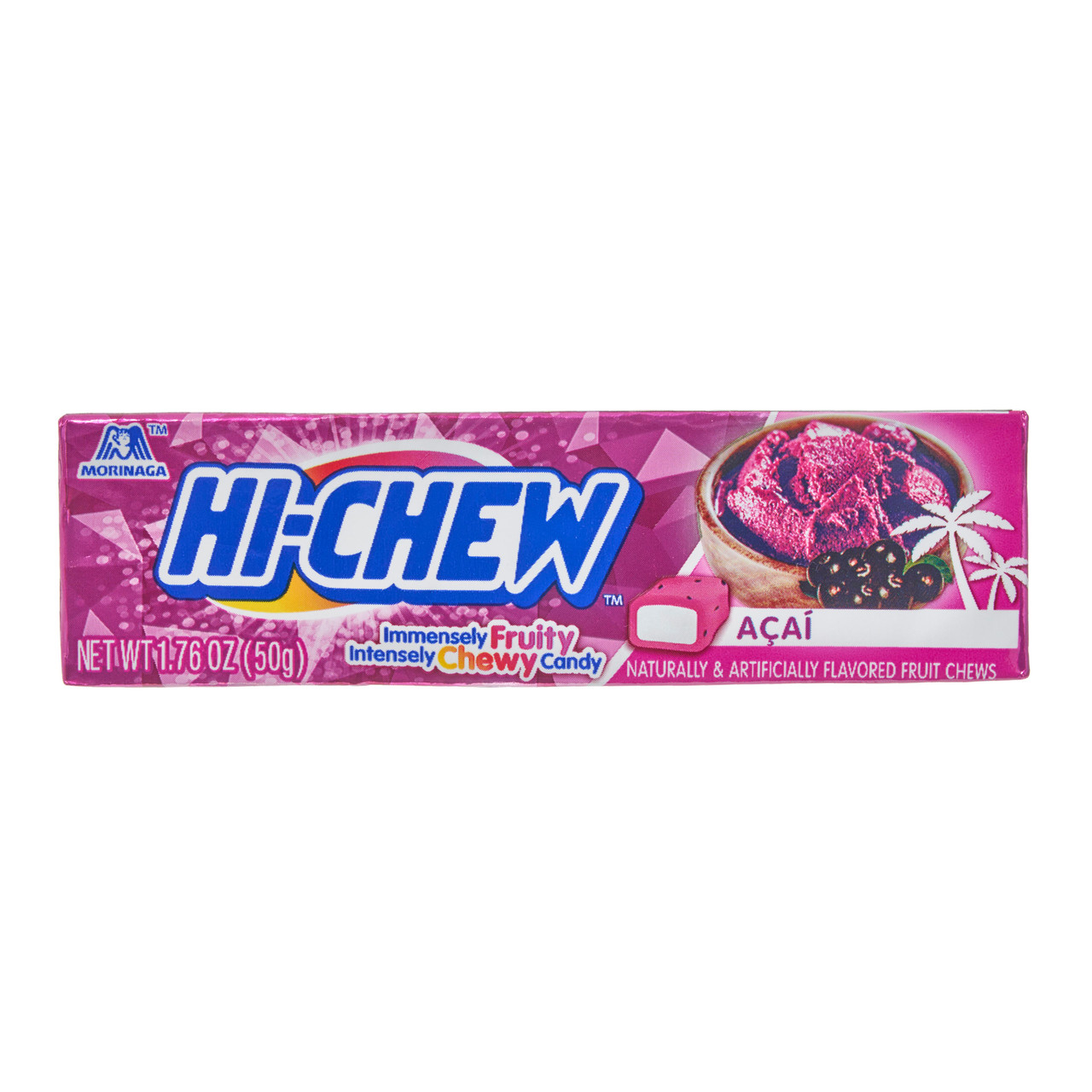 Chew　Candy　(Taiwanese)　ジャパンセンター　Acai　50　Chewy　pieces　g,　10　Morinaga　Hi