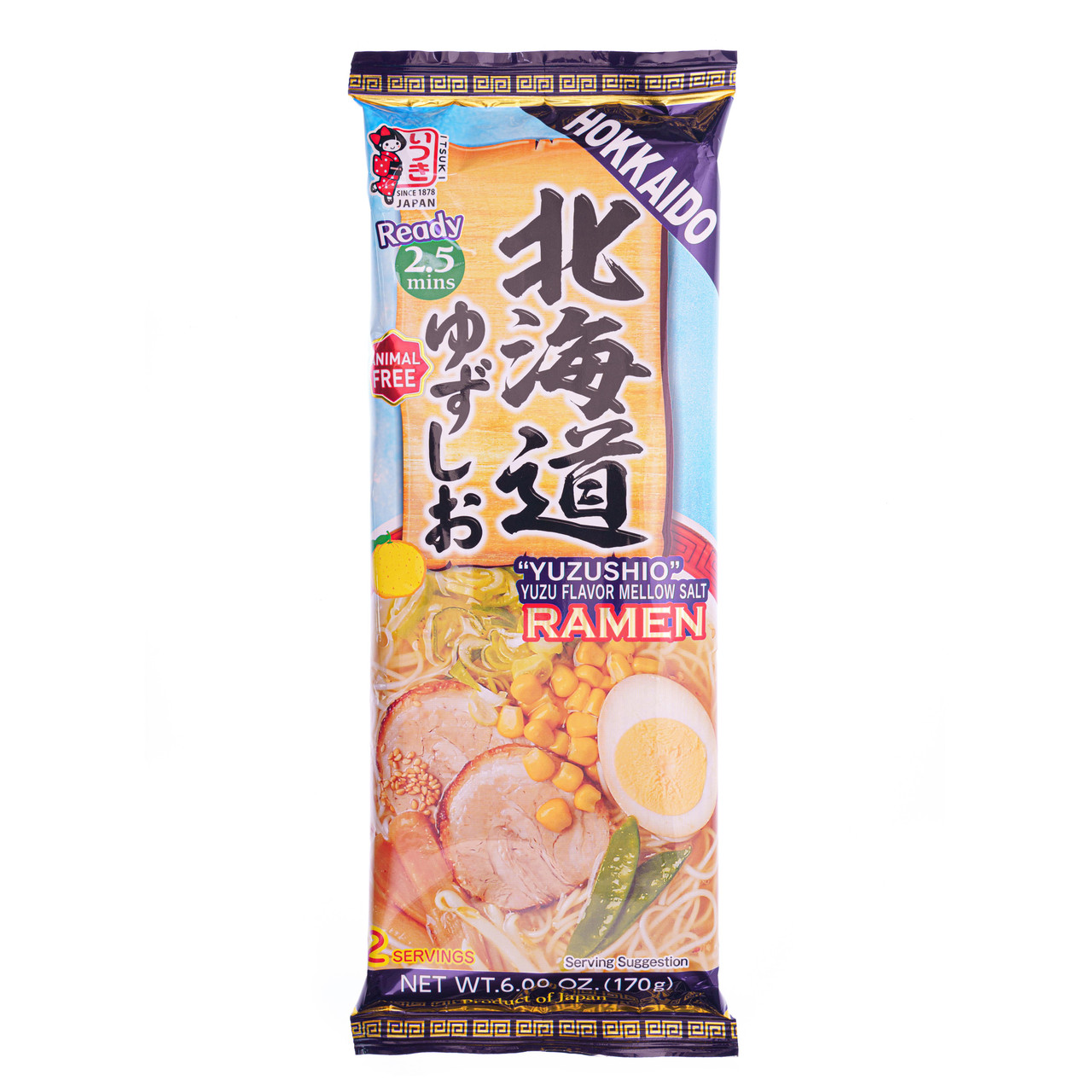 Itsuki Hokkaido Style Yuzu Shio Citrus & Mellow Salt Ramen Noodles