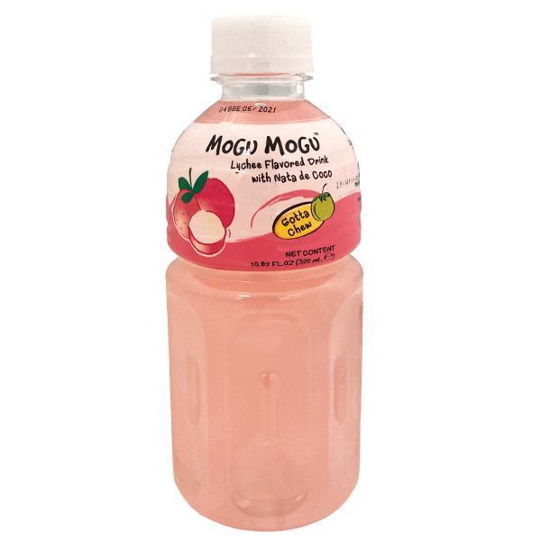 Sappe Mogu Mogu Lychee Flavoured Drink with Nata de Coco - 320 ml