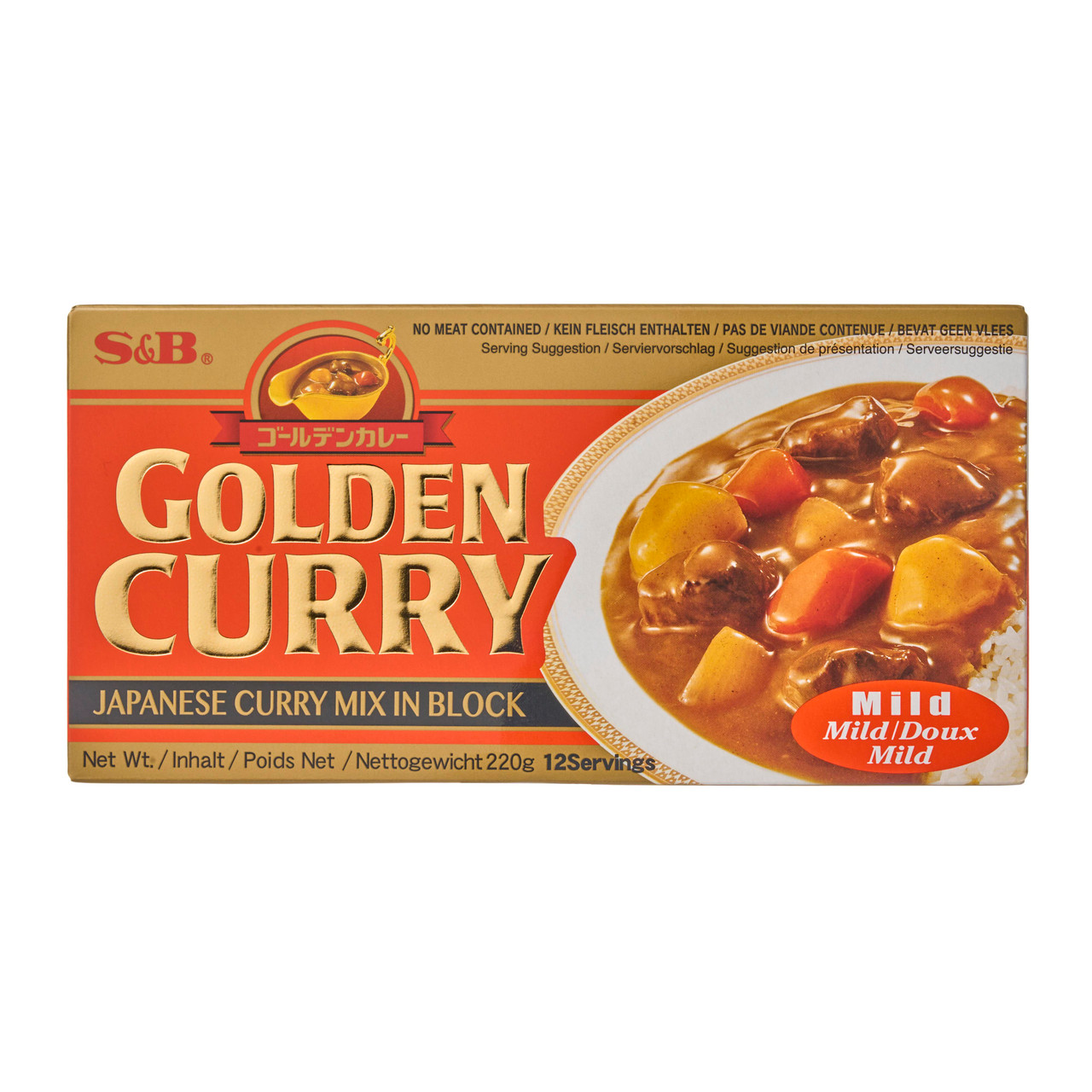 S&B Foods Golden Japanese Curry Roux Sauce Hot 198g – Japanese Taste