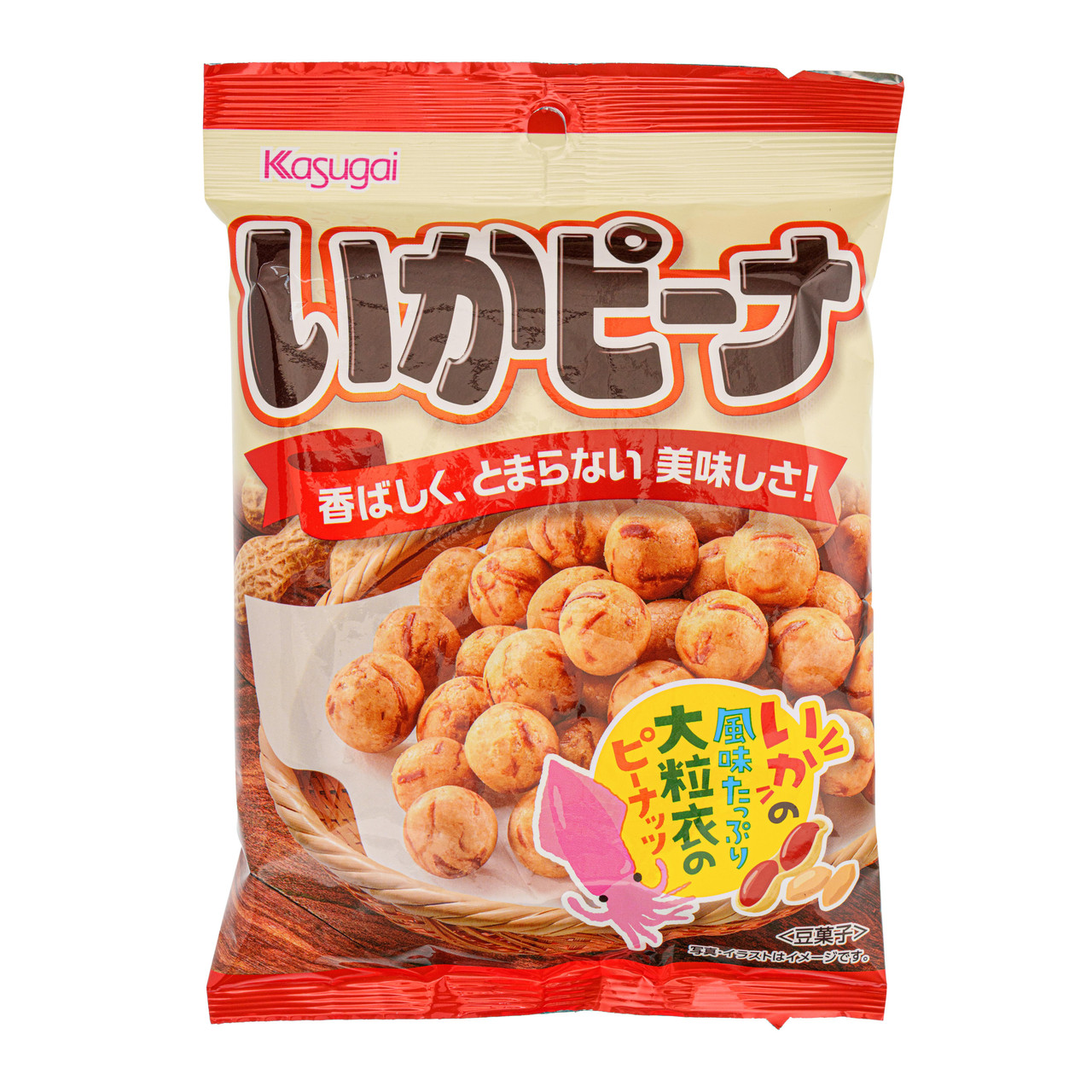 Kasugai Crispy Squid Peanuts - 89 g - ジャパンセンター