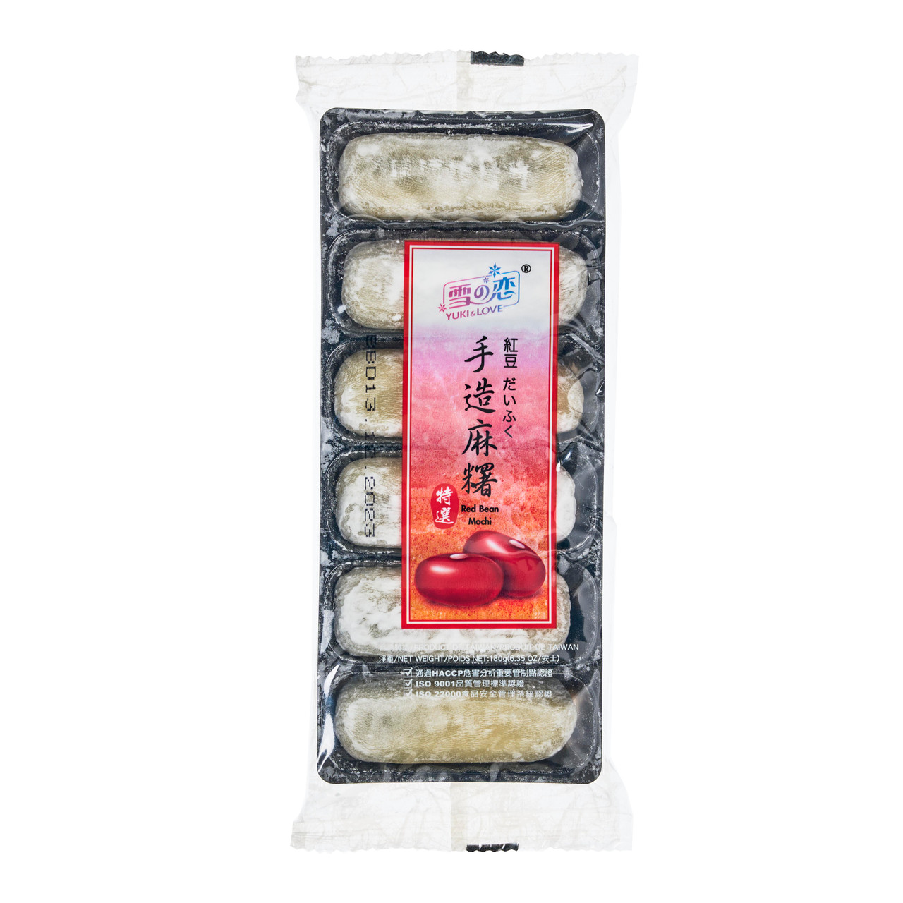 Yuki & Love Handmade Red Bean Mochi - 180 g, 6 Servings