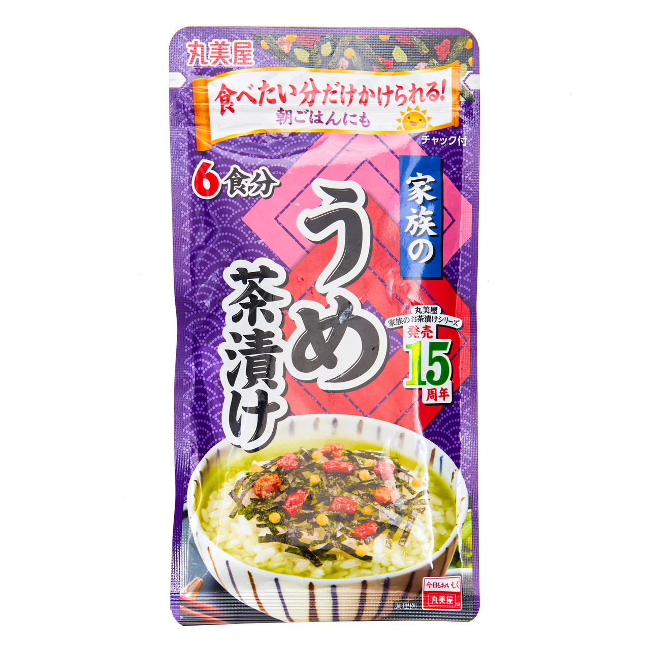 Marumiya Ume Pickled Plum Chazuke Rice Soup Seasoning - 40 g, 6