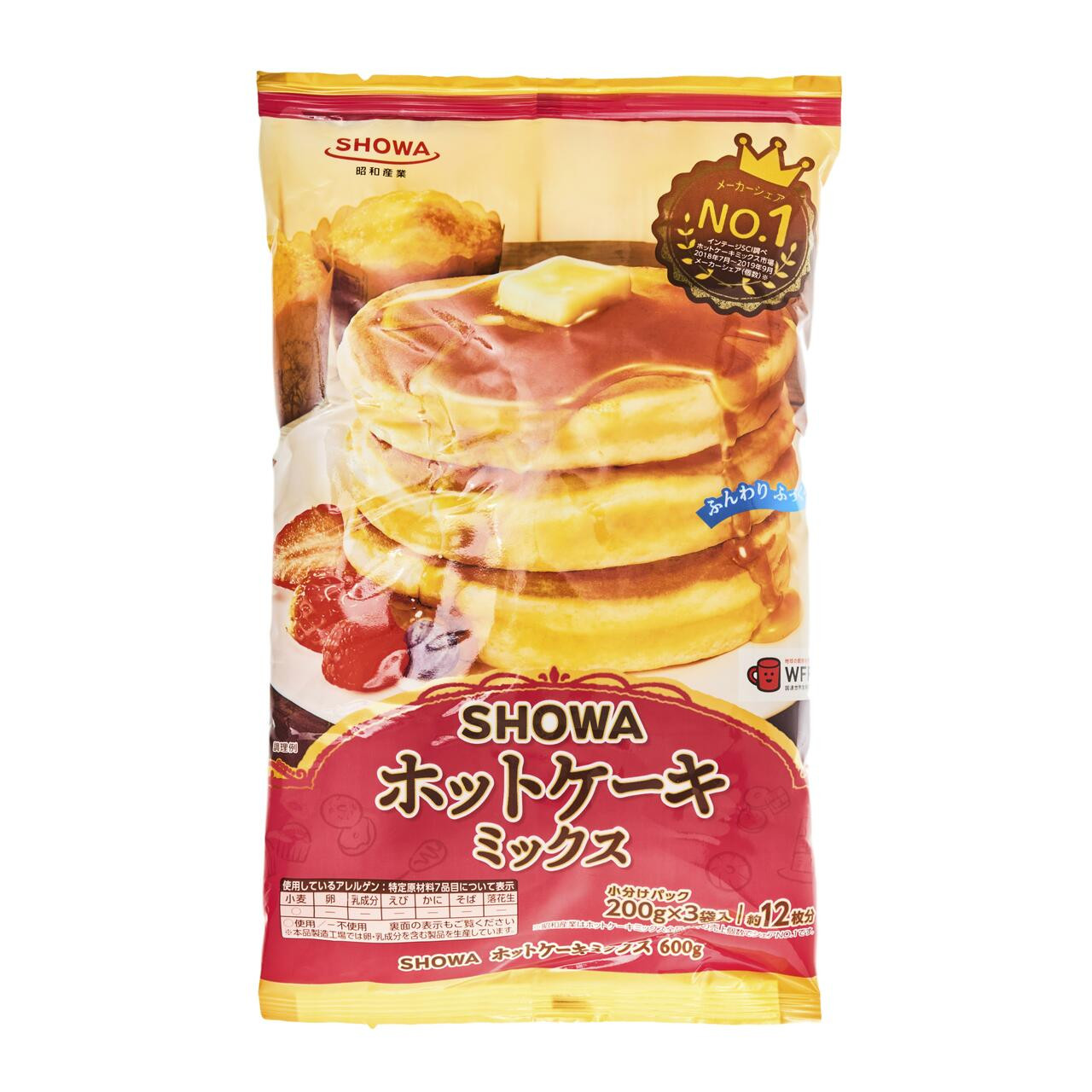 Pancake　Large　Mix,　Showa　ジャパンセンター　600　g