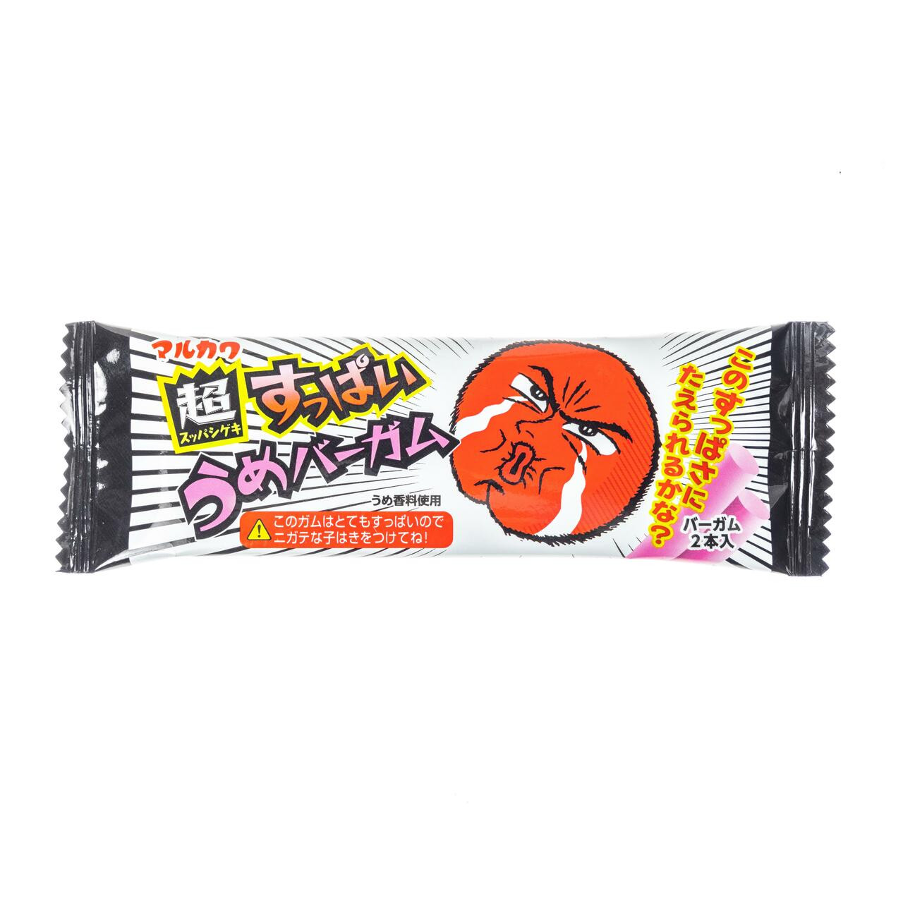 Marukawa Super Sour Ume Plum Chewing Gum - 0 g, 2 pieces