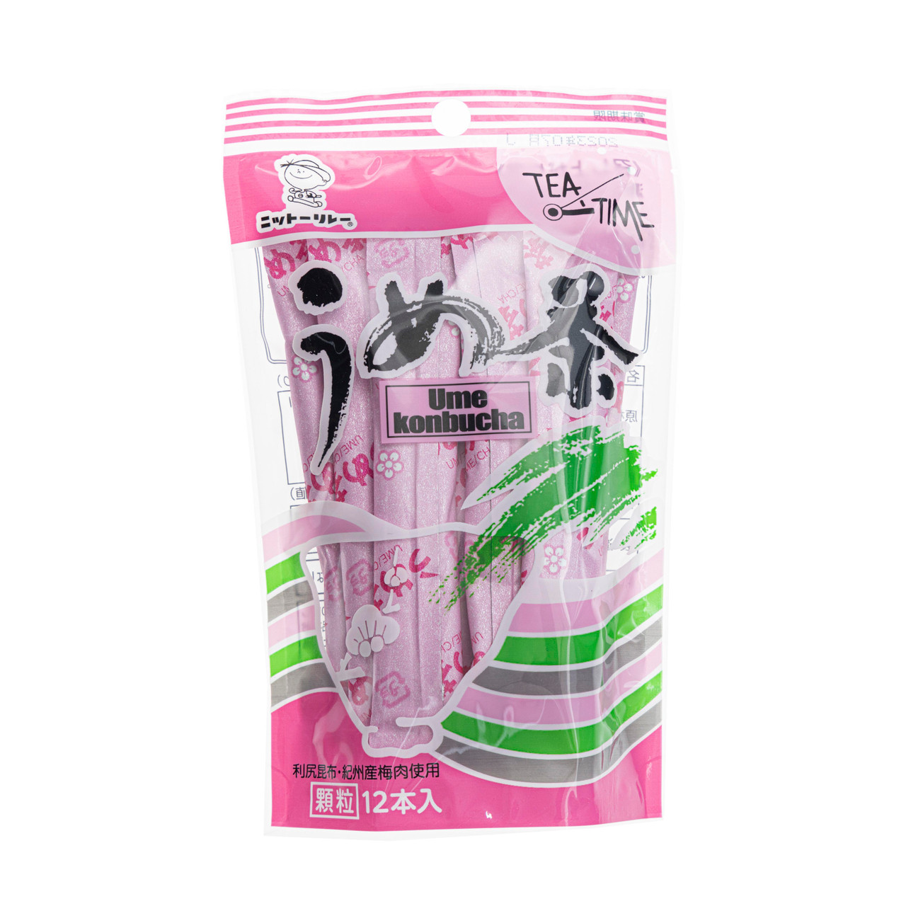 Nitto Shokuhin Plum Flavoured Kombucha Kombu Kelp Tea Sachets 24 g, 12  sachets ジャパンセンター