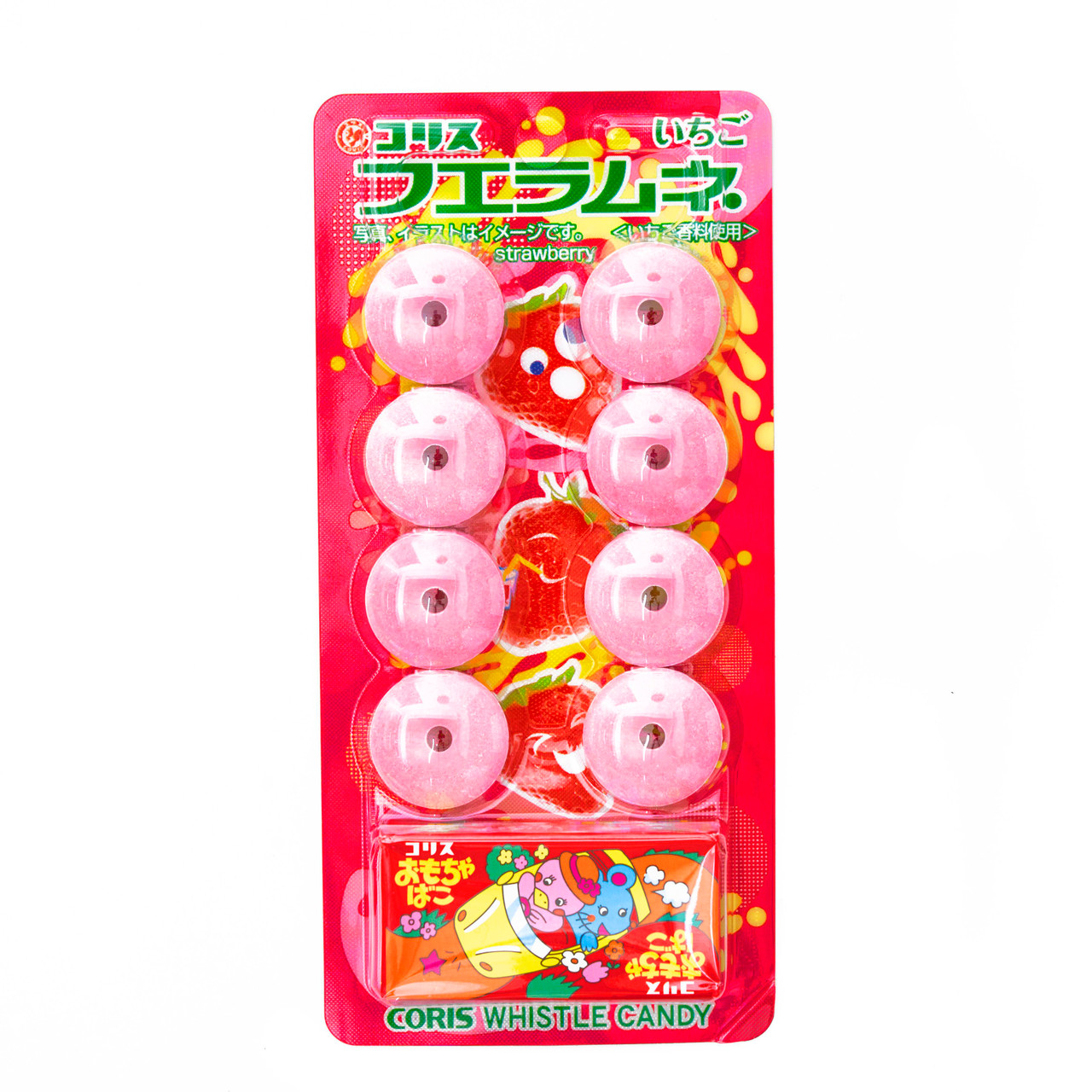 Coris Fue Ramune Strawberry Whistle Candy - 22 g - ジャパンセンター