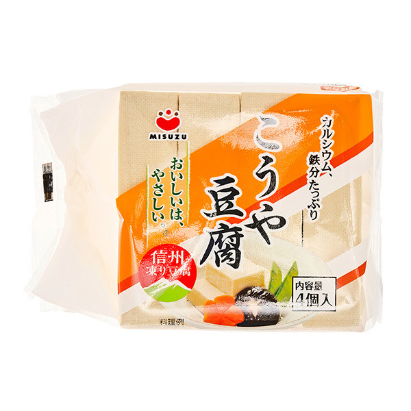 Misuzu Freeze Dried Koya Tofu - 66 g, 4 pieces - ジャパンセンター