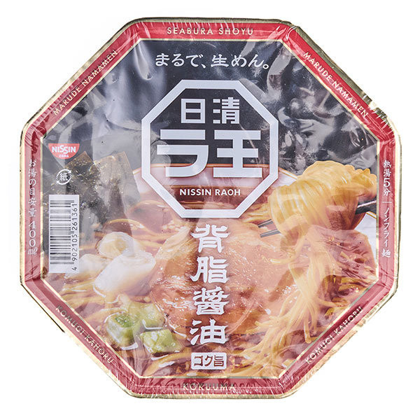 Nissin Raoh Seabura Shoyu Instant Soy Sauce Ramen With Pork Fat 112g