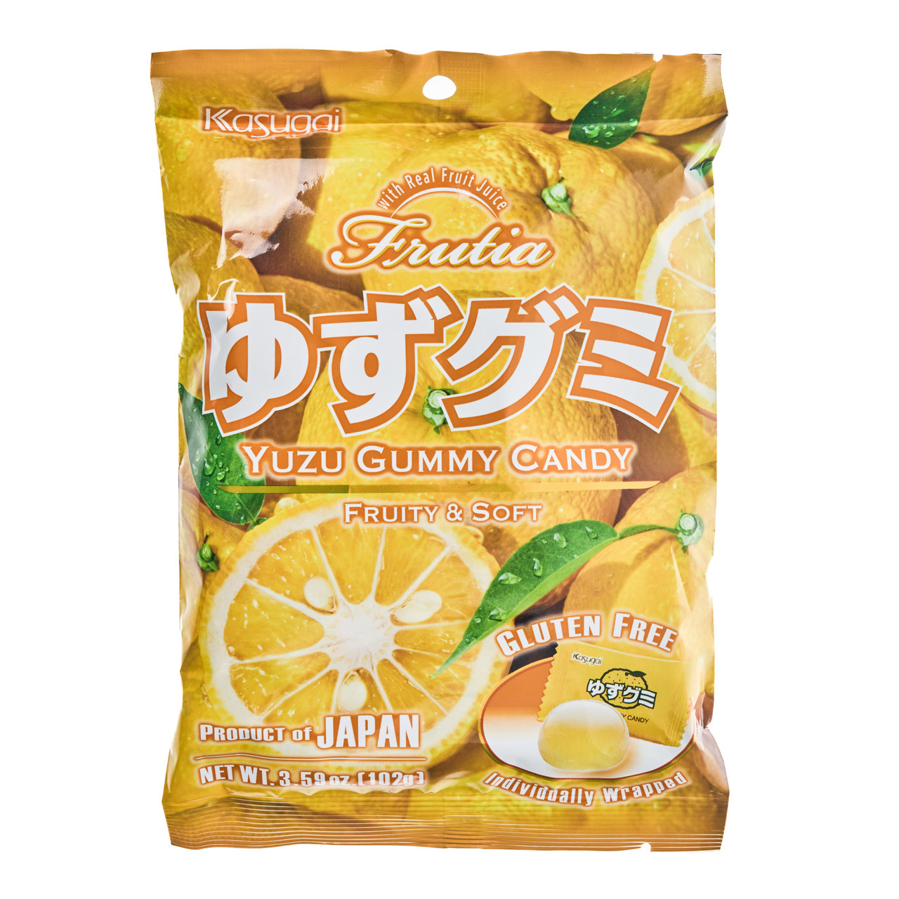 Kasugai Yuzu Gummy - 102 g - ジャパンセンター
