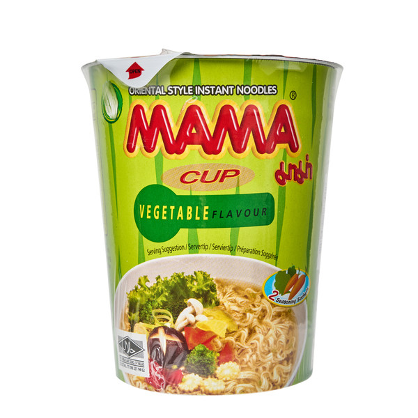 MAMA cup oriental style instant noodles with seafood flavour Stock