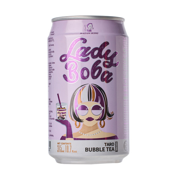 Bubble Tea Lady Boba Taro 315ml Madam Hong - Empório Daruma