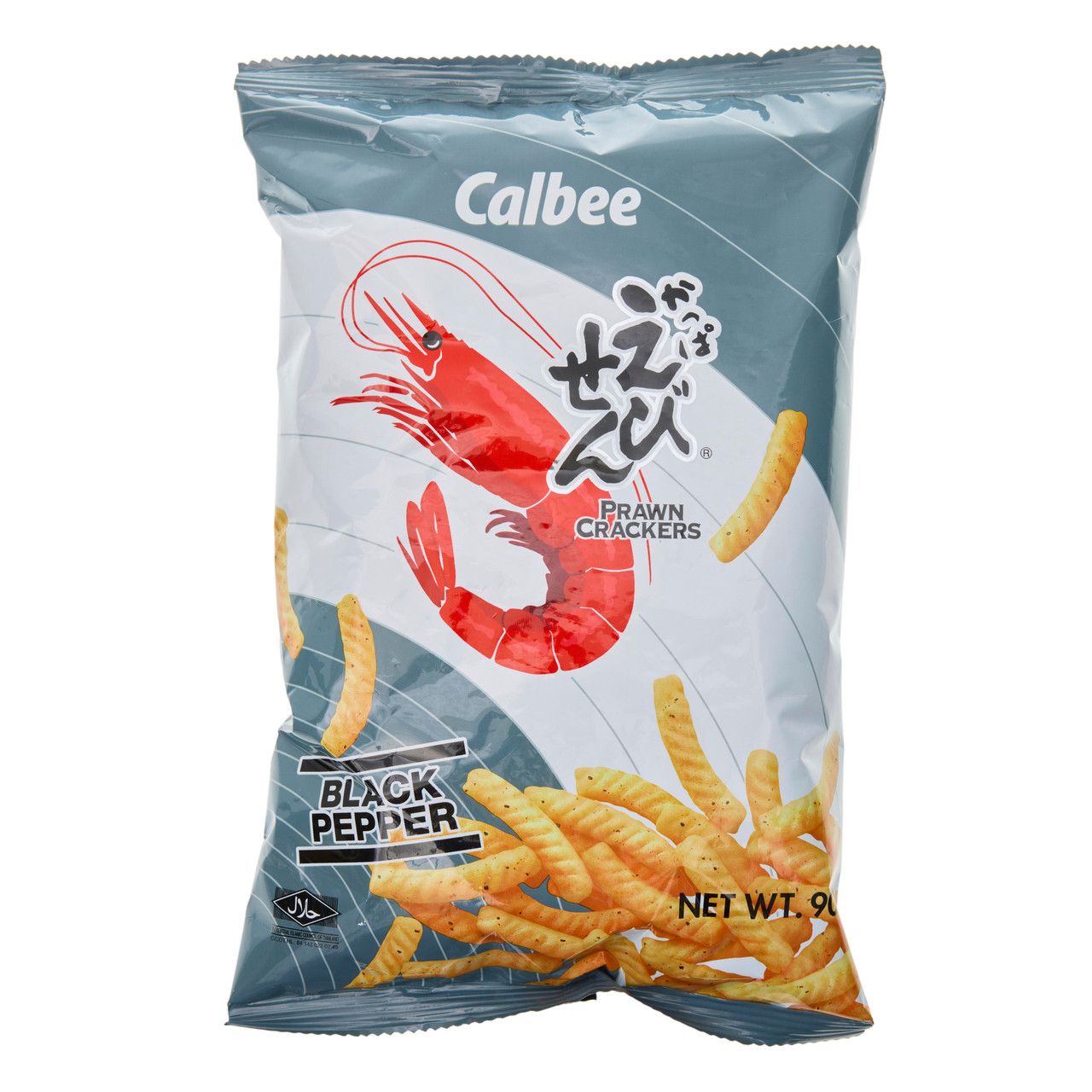 Calbee Black Pepper Flavoured Prawn Crackers - 90 g - ジャパンセンター