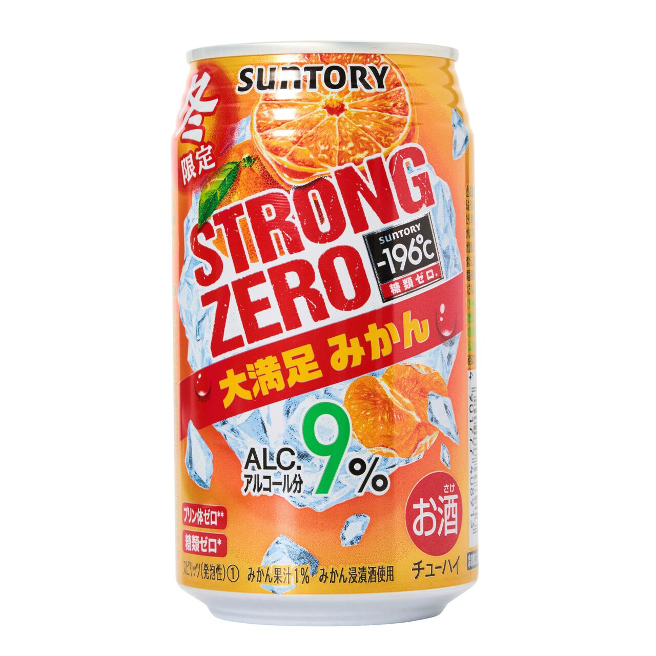 Suntory -196˚C Strong Zero Satsuma Orange Chuhai Spritzer