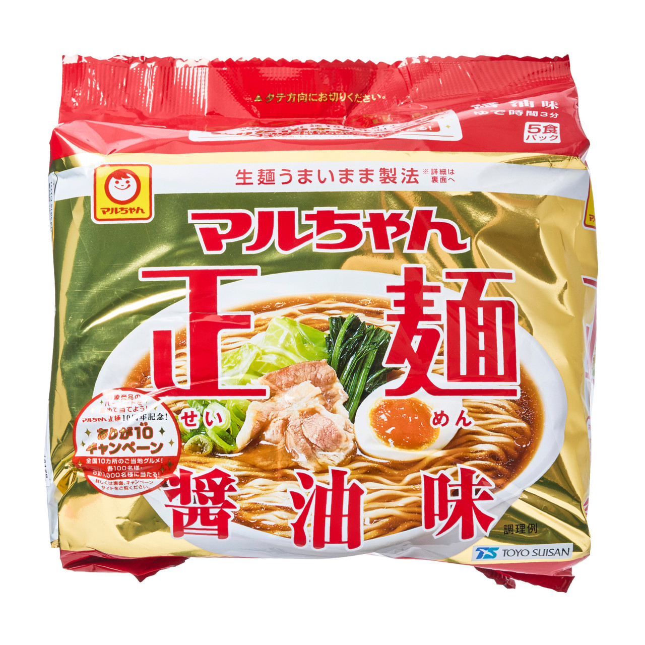 マルちゃん 正麺 醤油味 525g , 5食入