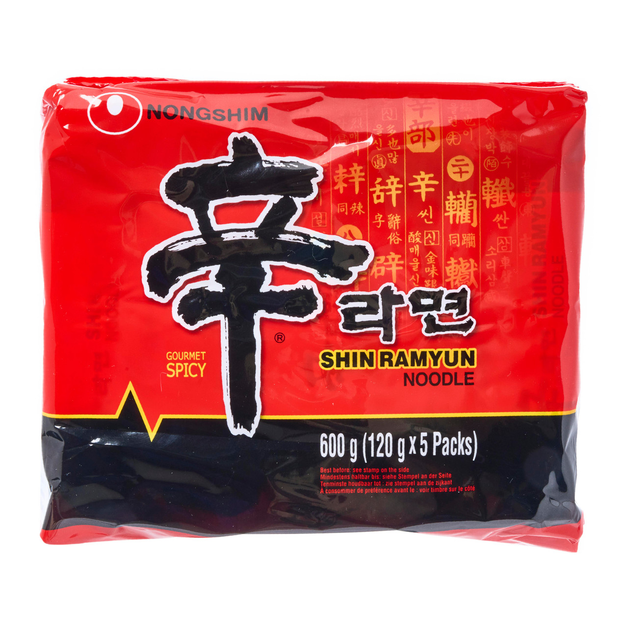 Nong Shim Gourmet Spicy Shin Ramen Multipack - 600 g, 5 packs