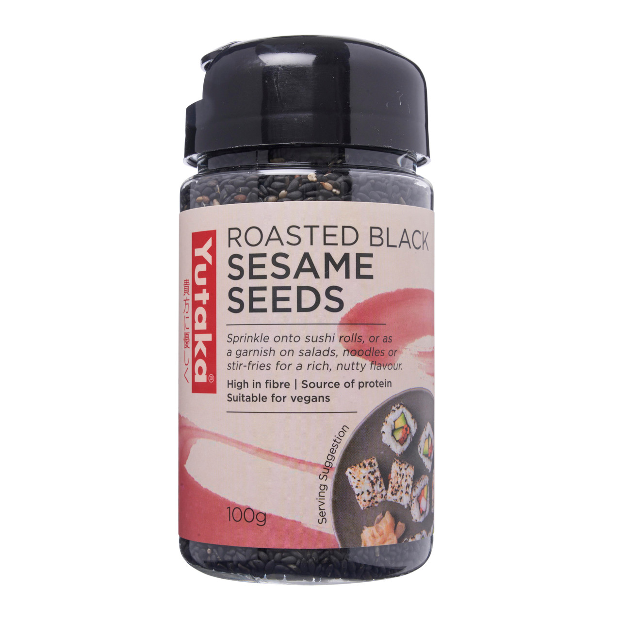 Yutaka Black Roasted Sesame Seeds, Small - 100 g - ジャパン