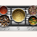 Kitchenaid® Gas-on-Metal Cooktop with 5 Versatile Burners and Edge-to-Edge Cast-Iron Grates KCGK336SSS
