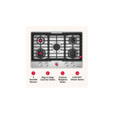 Kitchenaid® Gas-on-Metal Cooktop with 5 Versatile Burners and Edge-to-Edge Cast-Iron Grates KCGK330SSS