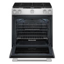 Kitchenaid® 30-Inch 5 Burner Gas Convection Slide-In Range with Baking Drawer KSGS730TPS