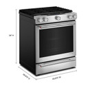 Kitchenaid® 30-Inch 5 Burner Gas Convection Slide-In Range with Baking Drawer KSGS730TPS
