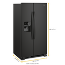 Whirlpool® 33-inch Wide Side-by-Side Refrigerator - 21 cu. ft. WRS321SDHB