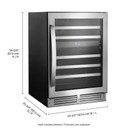 Whirlpool® 24” Wide Undercounter Wine Center-46 Bottles WUW55X24HS